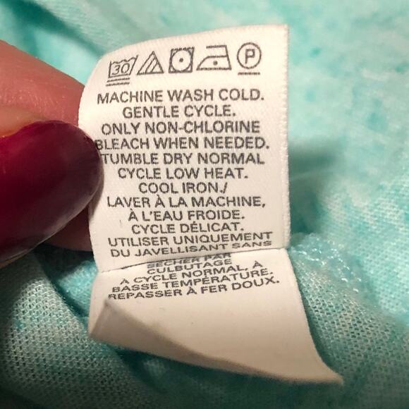 Victoria’s Secret Heather Mint Seafoam Green Tee Shirt Blouse Top size M - Picture 9 of 11